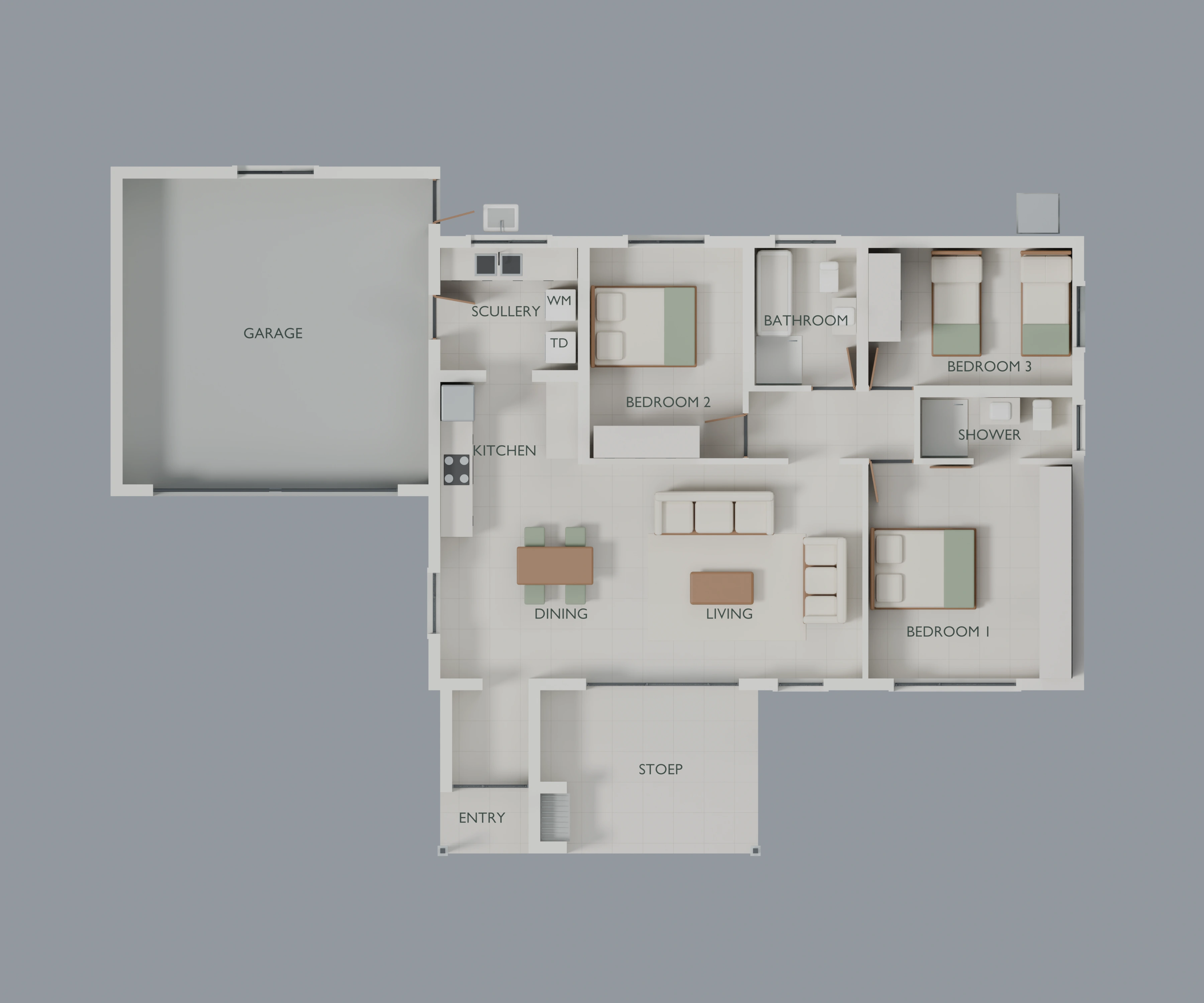 Erf 18406 furnished floor plan