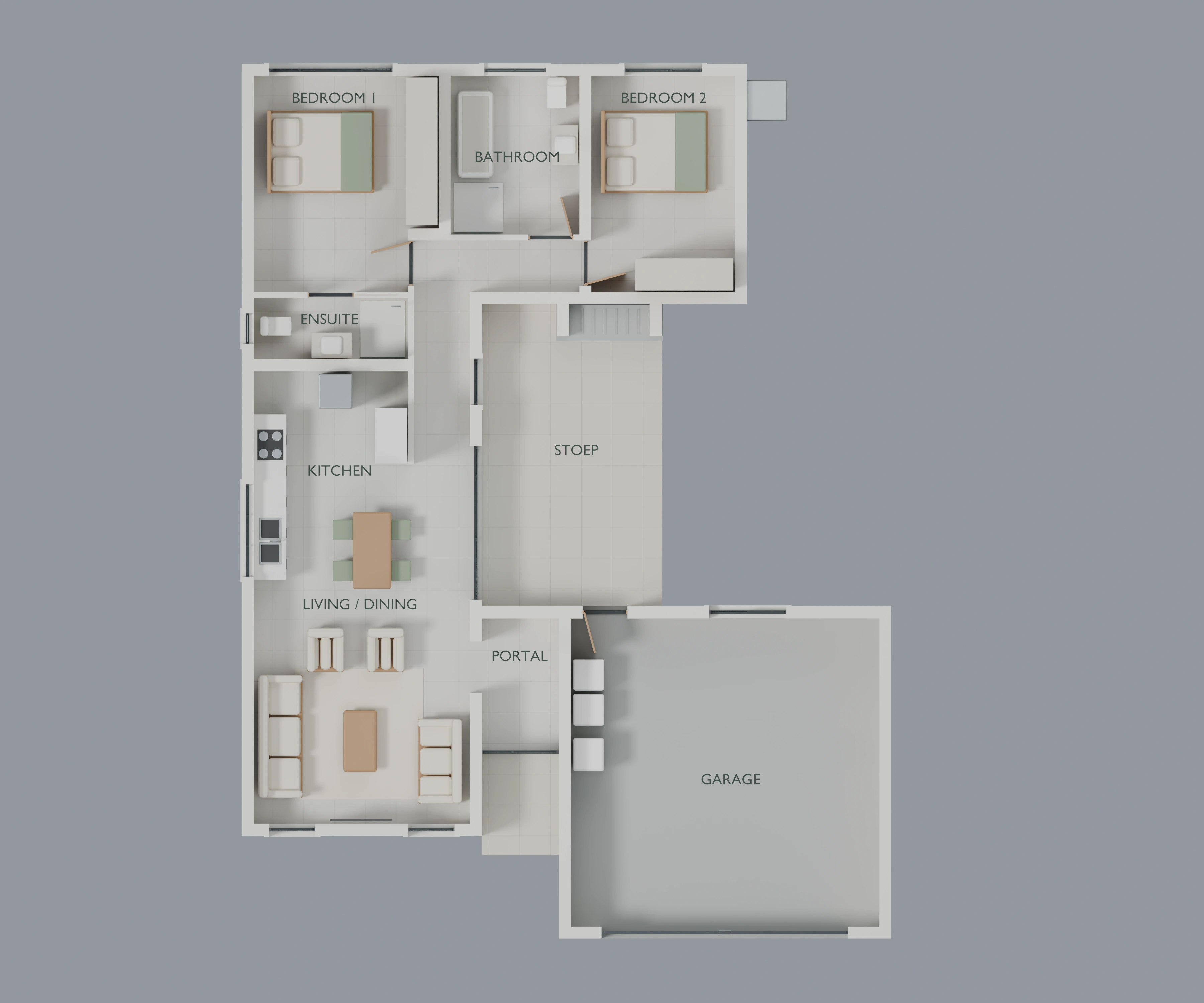Erf 18412 furnished floor plan