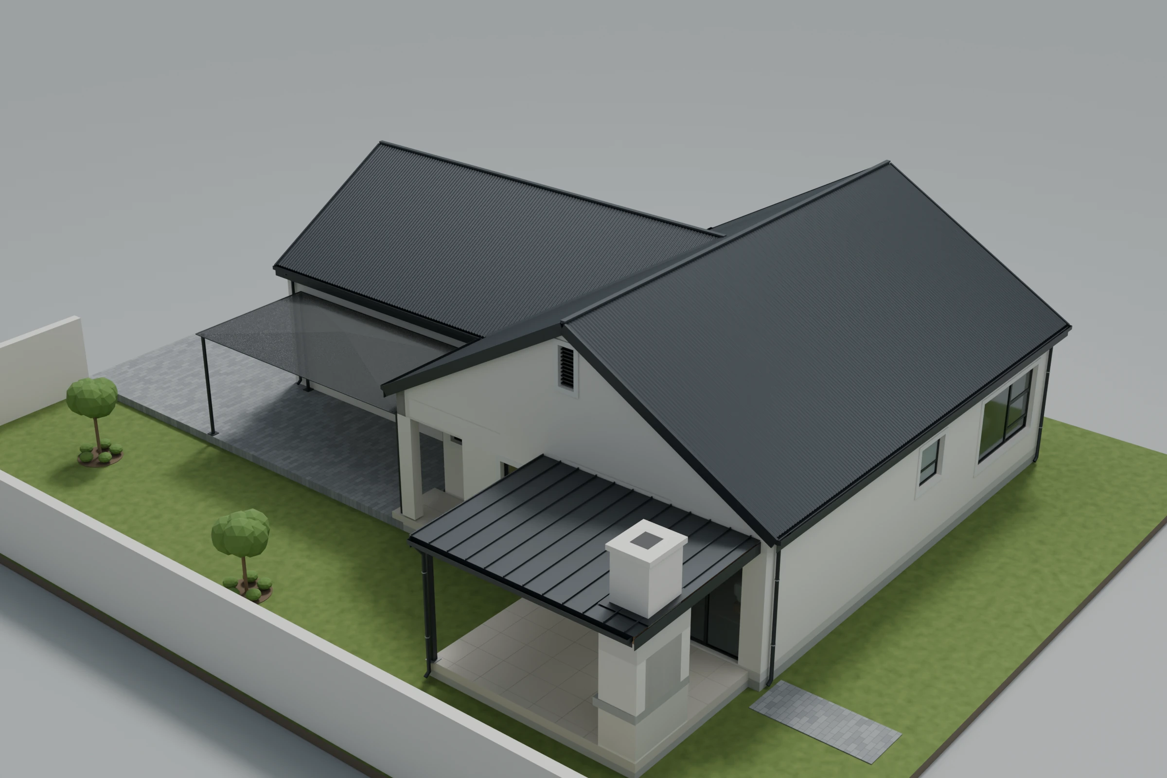 Elevated architectural illustration for Erf 18413