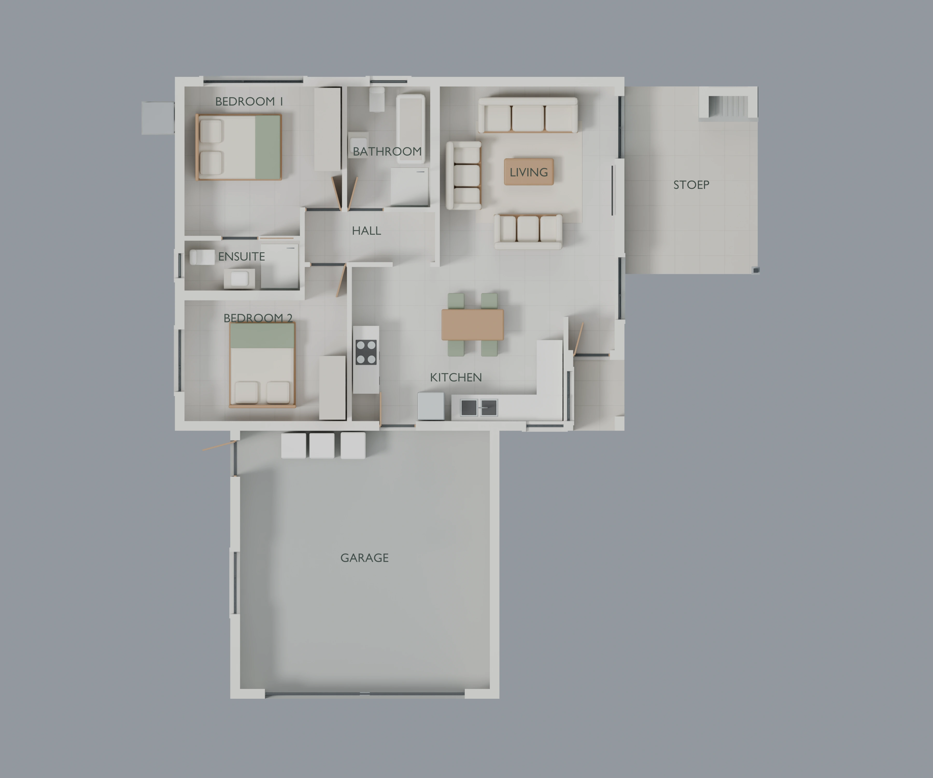 Erf 18413 furnished floor plan